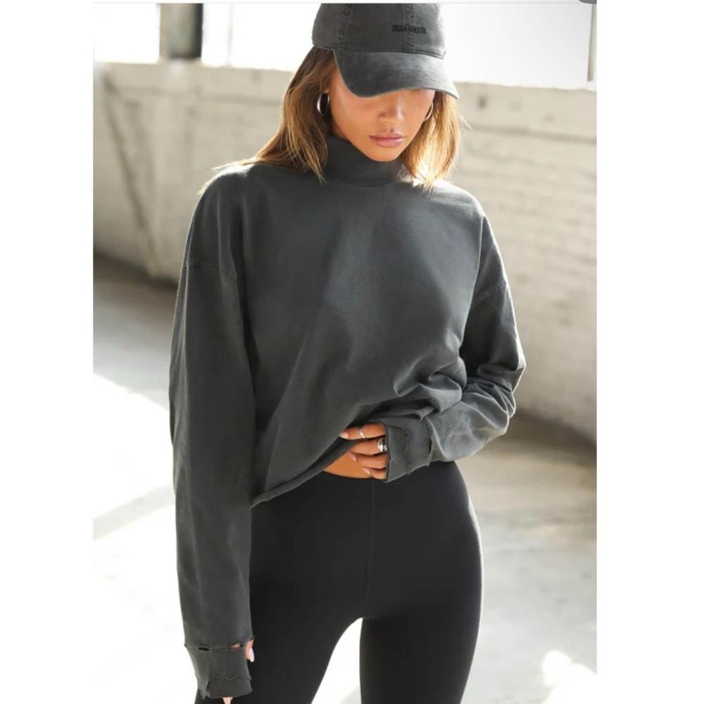 JOAH BROWN VINTAGE TURTLENECK LONG SLEEVE, S/M